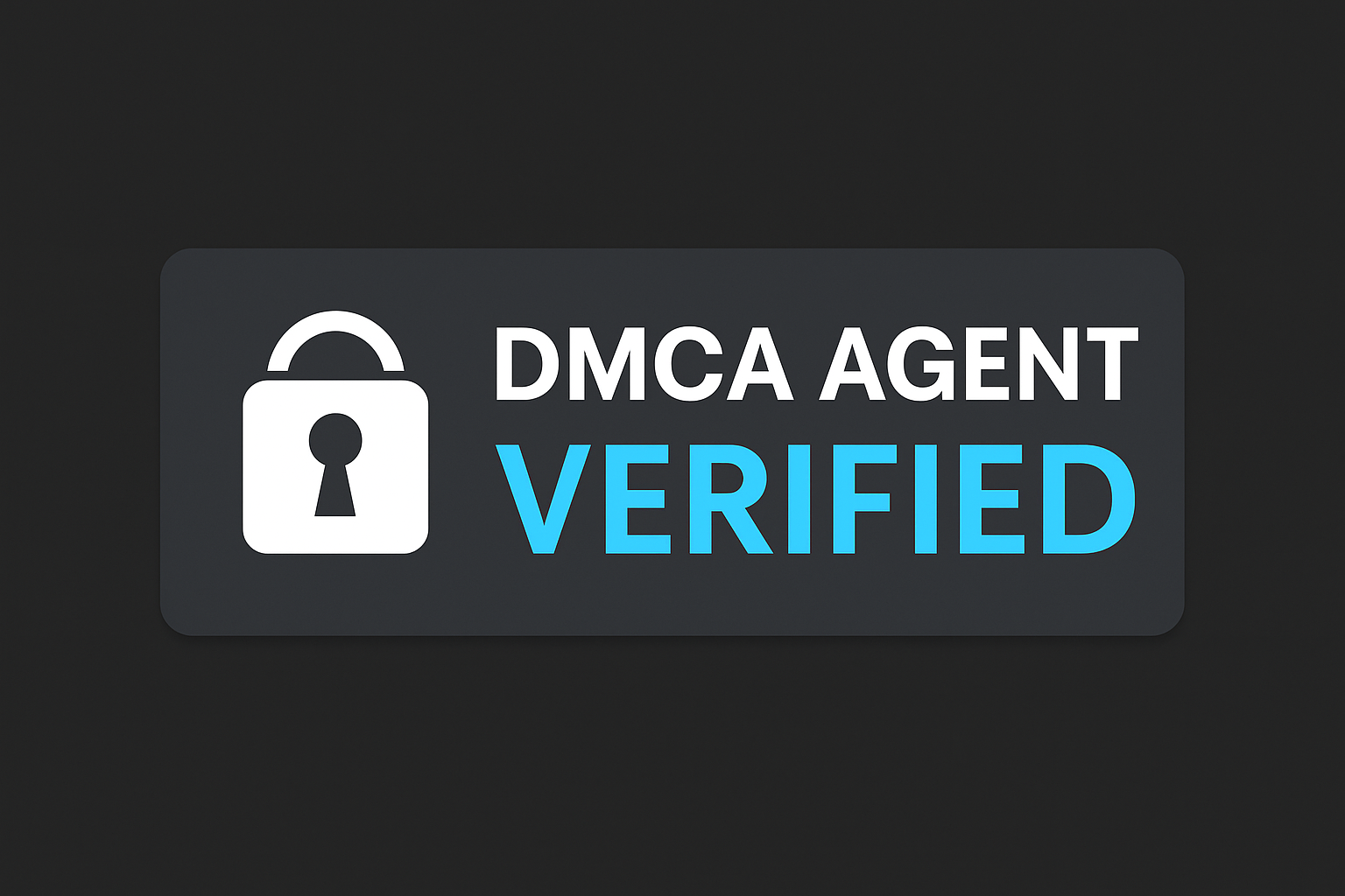 DMCA Agent Verified